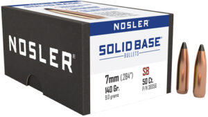 Nosler 7mm 140 Grain Solid Base Spitzer Point Reloading Bullet 50 Count