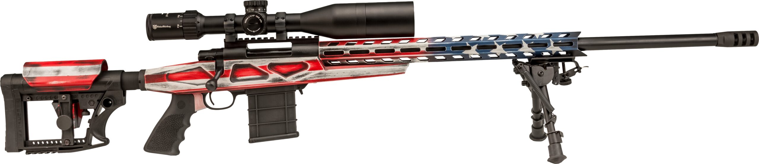 Howa 1500 6.5 Creedmoor 24 Inch Optic Ready Bolt Action Rifle 1 HOWA APC USA FLAG 6.5CR PKG