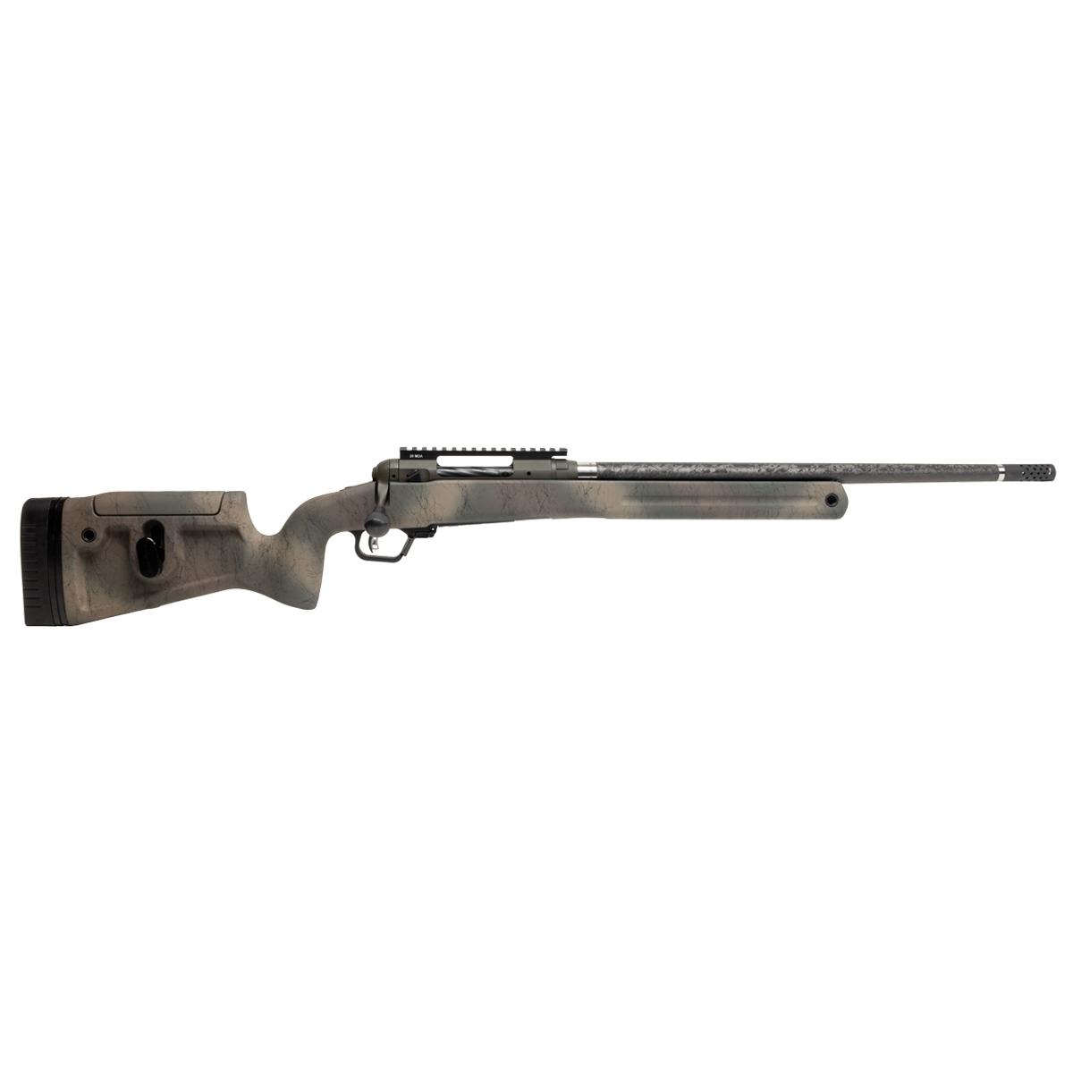 Savage 110 Pro Pursuit Rifle 300 PRC 3rd Capacity 20'' Barrel Earth-tone Camo with Black Web Stock 1 Savage 110 Pro Pursuit Rifle 300 PRC 3rd Capacity 20'' Barrel Earth-tone Camo with Black Web Stock