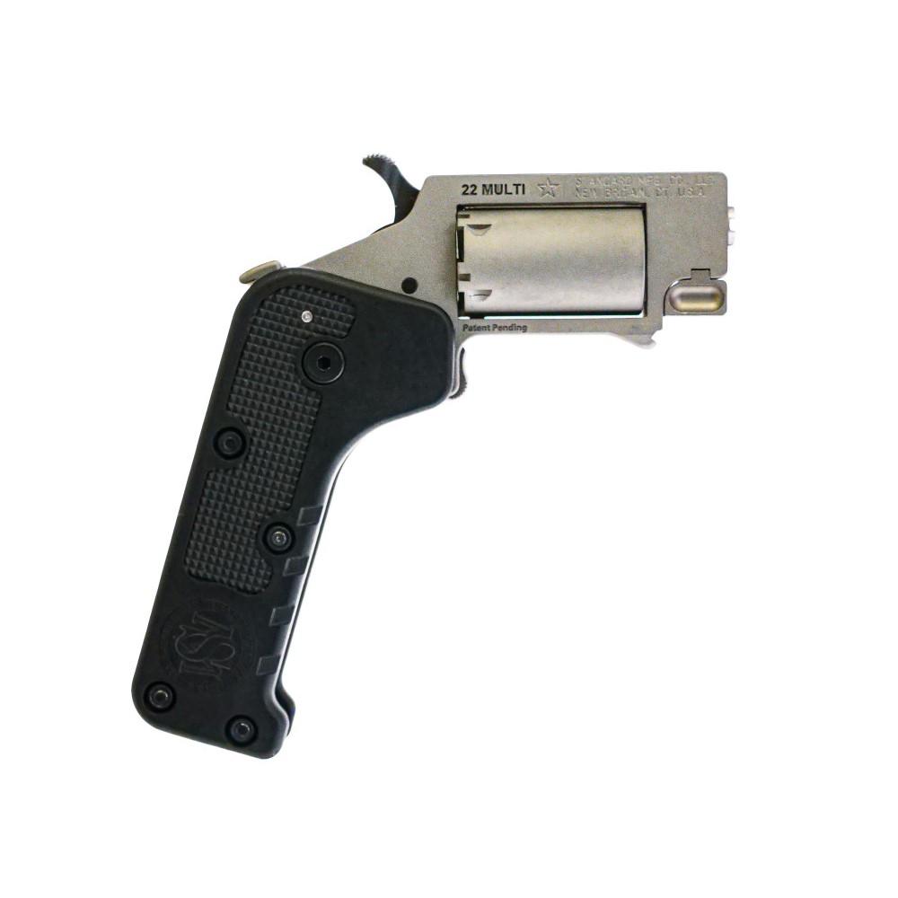 Standard Mfg Switch Gun Handgun Combo .22 WMR & .22 LR 5rd Capacity .75" Barrel Silver with Black Grip 1 Standard Mfg Switch Gun Handgun Combo .22 WMR & .22 LR 5rd Capacity .75" Barrel Silver with Black Grip