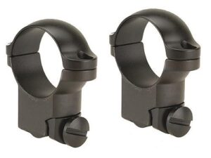 Leupold 2-Piece Solid Steel Ringmounts – Ruger M77 1″ High Matte Black