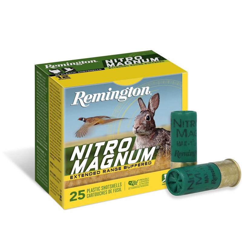 Remington Nitro Magnum Shotshells 12 ga 3 in 1-7/8 oz #4 1210 fps 25/ct 1 Remington Nitro Magnum Shotshells 12 ga 3 in 1-7/8 oz #4 1210 fps 25/ct