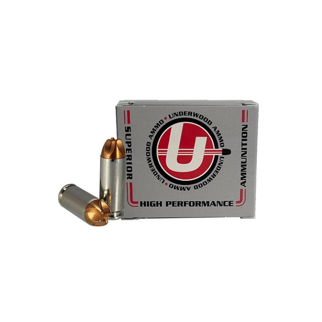 Underwood Xtreme Hunter 10mm Auto Ammunition 150gr 1 Underwood Ammo Xtreme Hunter Handgun Ammunition 10mm Auto 150gr Solid Monolithic 1425 fps 20/ct