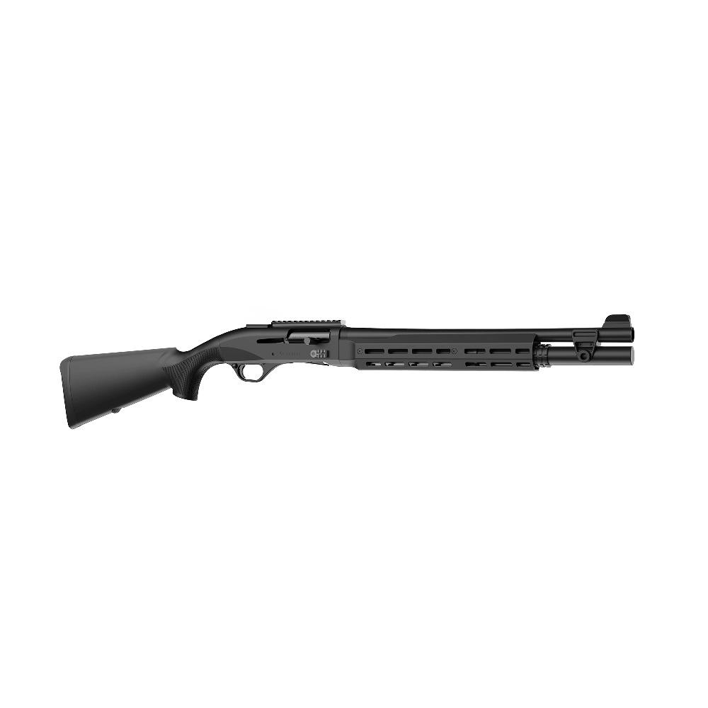 Retay 724 Patrol w/Aluminum Forend Shotgun 12ga 3" Chamber 4rd Capacity 18.5" Barrel Black Synthetic Matte Finish 1 Retay 724 Patrol w/Aluminum Forend Shotgun 12ga 3″ Chamber 4rd Capacity 18.5″ Barrel Black Synthetic Matte Finish