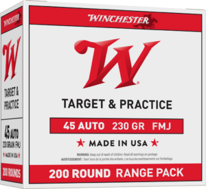 WINCHESTER USA VALUE PACK 45ACP 23GR 200RD BOX