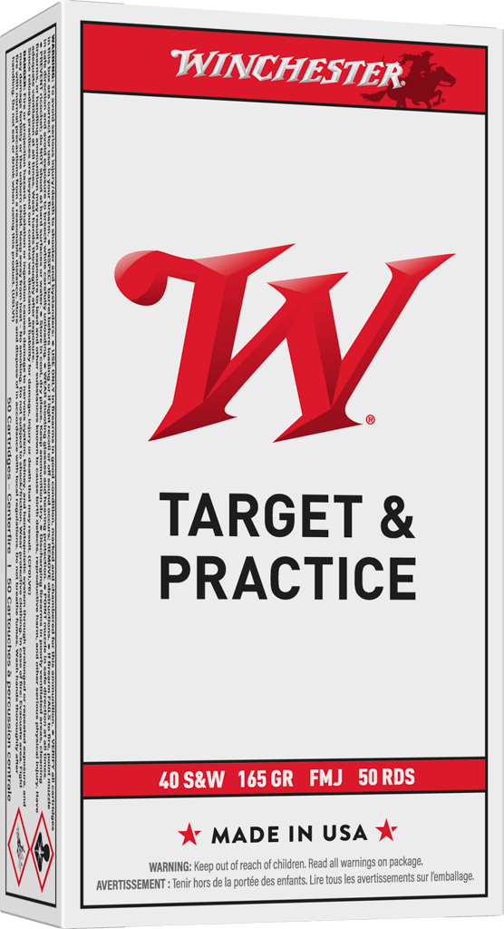 WINCHESTER USA 40SW 165GR FMJ 1 WINCHESTER USA 40SW 165GR FMJ