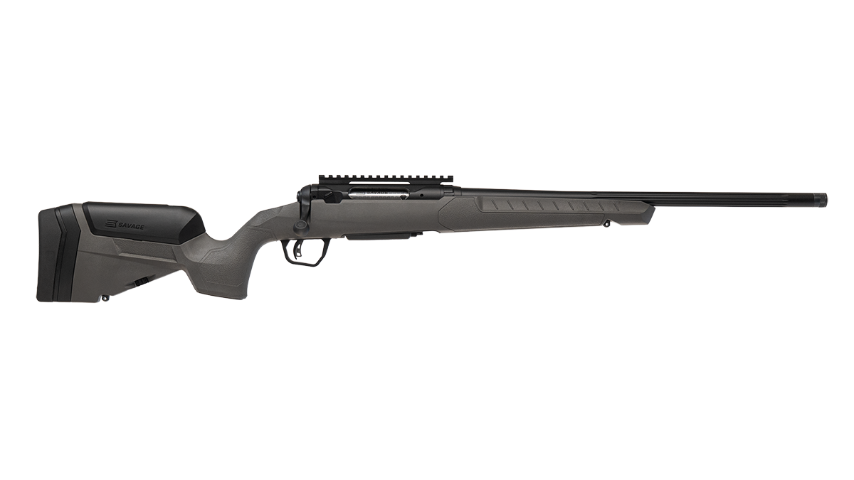 SAVAGE 110 TRAILBLAZER 308WIN RIFLE 20" FLUTED/T.B. FDG, TROPHY STOCK, 4RD 1 SAVAGE 110 TRAILBLAZER 308WIN RIFLE 20" FLUTED/T.B. FDG, TROPHY STOCK, 4RD