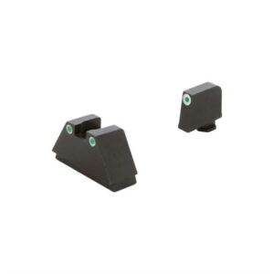 Ameriglo 3XL Optic-Compatible 3 Dot Tritium White OD Green Sight Set for Glock