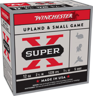 Winchester Ammo X12P5 Super X Game Load High Brass 12Gauge 2.75″ 1 1/4oz 5Shot 25 Per Box/10 Case *Pheasant