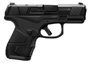 Mossberg 89046 MC2sc Sub-Compact 9mm Luger Caliber with 3.40″ Barrel, 10+1 Capacity, Matte Black Finish Frame, Serrated/Optic Cut Black DLC Stainless Steel Slid