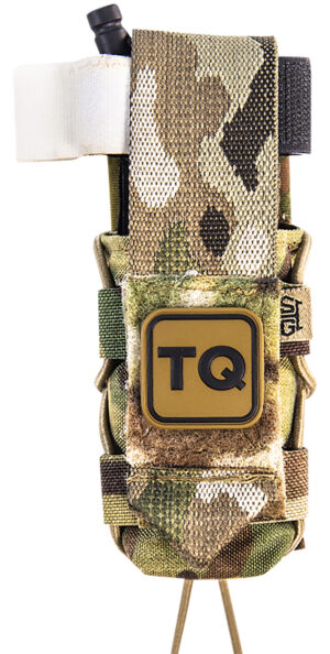 High Speed Gear 11TQ00MC TACO Tourniquet Pouch, Multi-Cam Nylon with Velcro Closure, Fits MOLLE, Compatible with Most Windlass-Style Tourniquets, Includes TQ Pa