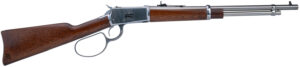 Heritage Mfg H92357189 92 Ranch Hand 38 Special +P/357 Mag 8rd 18″ Stainless Polished Barrel, Stainless Polished Receiver, Fixed Hardwood Stock