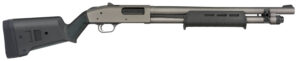 Mossberg 50795 590A1 Professional Series 12 Gauge Bolt 3″ 6+1 18.50″ Tungsten Gray Cerakote Barrel, Tungsten Gray Cerakote Steel Drilled & Tapped Receiver, Magp