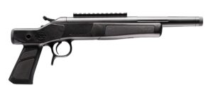 CVA CP804 Scout XP 350 Legend 1rd 11.50″ Matte Stainless Steel Fluted Threaded Barrel, Picatinny Rail, Graphite Black XP Pistol Grip