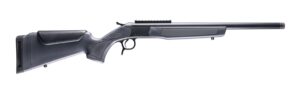CVA CR4450 Scout 22 ARC 1rd 16.50″ Matte Blued Threaded Barrel & Receiver w/DuraSight Rail, Stealth Gray Synthetic Stock