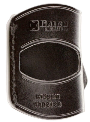 Galco YAQ212B Yaqui OWB Black Leather Belt Slide Fits 1911 Fits 3-5″ Barrel Right Hand