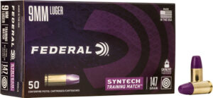 FEDERAL AE 9MM LUGER 147GR TSJ – TRAINING MATCH 50RD 10BX/CS