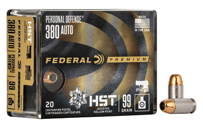 FED PRM HST 380ACP 99GR JHP 20/200 1 FED PRM HST 380ACP 99GR JHP 20/200