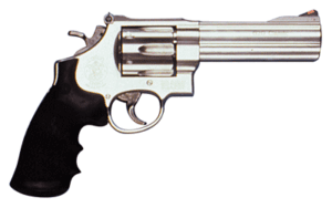 S&W 629 44MAG 5″ AS 6-SHOT – STAINLESS STEEL RUBBER