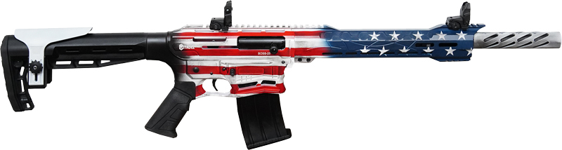 CITADEL BOSS25 12GA 3" 18.75" - TUBED MUZZLE BRAKE USA FLAG 1 CITADEL BOSS25 12GA 3″ 18.75″ – TUBED MUZZLE BRAKE USA FLAG