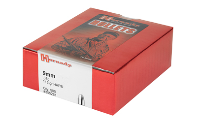 HRNDY HAP 9MM .355 115GR 500CT 3 HRNDY HAP 9MM .355 115GR 500CT