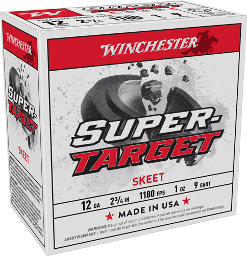 WINCHESTER TARGET 12GA 2.75" - 1OZ #9 1180FPS 250RD CASE LOT 1 WINCHESTER TARGET 12GA 2.75″ – 1OZ #9 1180FPS 250RD CASE LOT