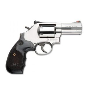 Smith & Wesson L-Frame Model 686 Plus Handgun .357 Mag 7rd Capacity 3″ Barrel Silver with Black