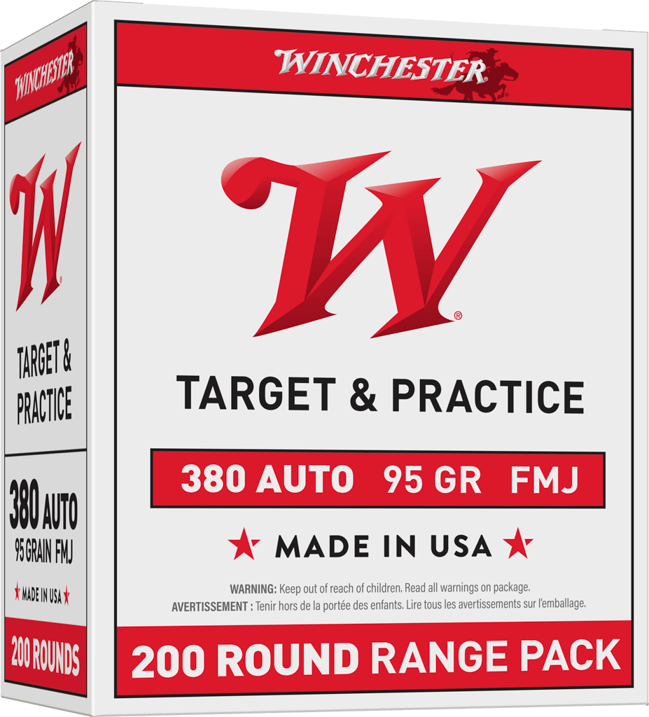 WINCHESTER USA 380ACP 95GR FMJ 200C 1 WINCHESTER USA 380ACP 95GR FMJ 200C