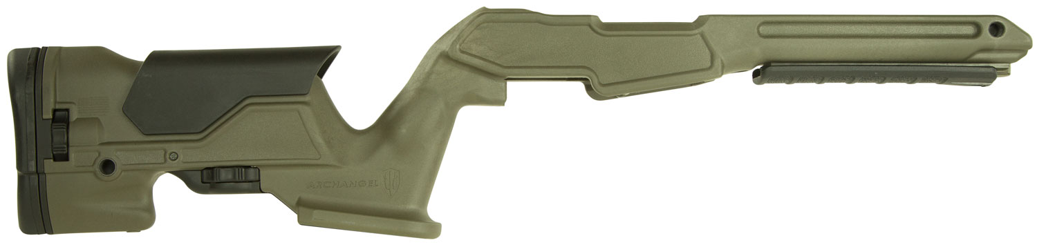 Archangel AAP1022OD Precision Stock OD Green Synthetic Fixed with Adjustable Cheek Riser for Ruger 10/22 1 Archangel AAP1022OD Precision Stock OD Green Synthetic Fixed with Adjustable Cheek Riser for Ruger 10/22