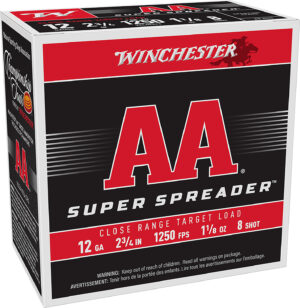 Home 13 Winchester Ammo AAS128 AA Super Spreader 12Gauge 2.75" 1 1/8oz 25 Per Box/10 Case