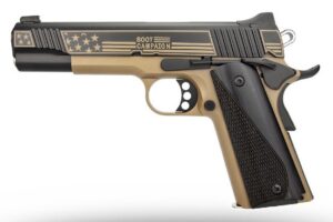 Kimber Mfg, Inc 3700896 DS Warrior LW Boot Campaign Bundle 9mm Luger 20+1 5" Stainless Deep Crown Barrel, KimPro Black Stainless Steel Engraved/Optic Cut/Serrated Slide, Black Anodized Aluminum Frame