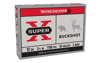 WIN SUPER-X 12GA 3.5" 4 BUCK 5/250 1 WIN SUPER-X 12GA 3.5" 4 BUCK 5/250