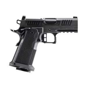 Alpha Foxtrot AF1911-Romulus MOS Adapter Handgun 9mm Luger 17(1) & 20rd(1) Magazines 3.5″ Bull Ramped Barrel DLC Black