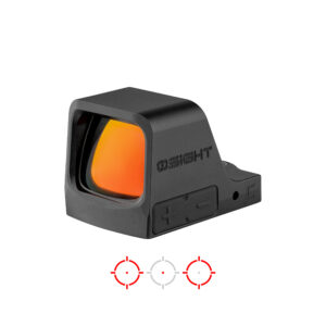 OSIGHT C 3 MOA DOT + 32 MOA CIRCLE OPEN RED DOT SIGHT, BLACK