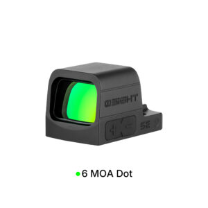 OSIGHT SE 6 MOA GREEN DOT SIGHT, BLACK