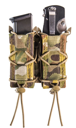 Home 11 High Speed Gear 13PT12MC TACO Mag Pouch Double MultiCam Nylon Belt Compatible w/ Pistol