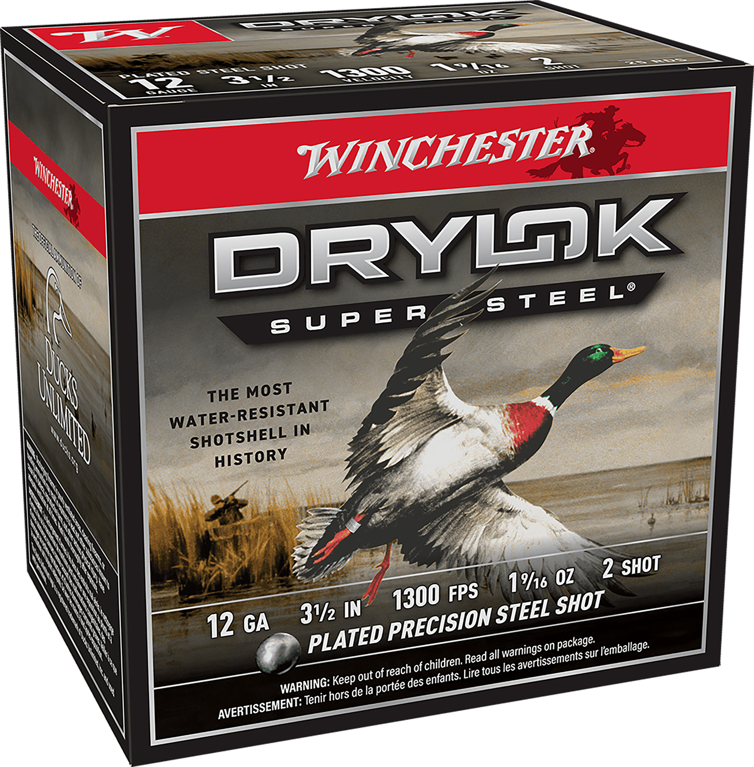 Winchester Ammo XSM12L2 Drylok Super Steel Magnum 12Gauge 3.50" 1 9/16oz 2Shot 25 Per Box/10 Case 1 Winchester Ammo XSM12L2 Drylok Super Steel Magnum 12Gauge 3.50" 1 9/16oz 2Shot 25 Per Box/10 Case