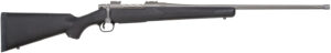Mossberg 28135 Patriot  Full Size 300 Win Mag 3+1 24" Stainless Cerakote Fluted Barrel, Stainless Cerakote Receiver Drilled & Tapped, Black Fixed Synthetic Stock, Right Hand