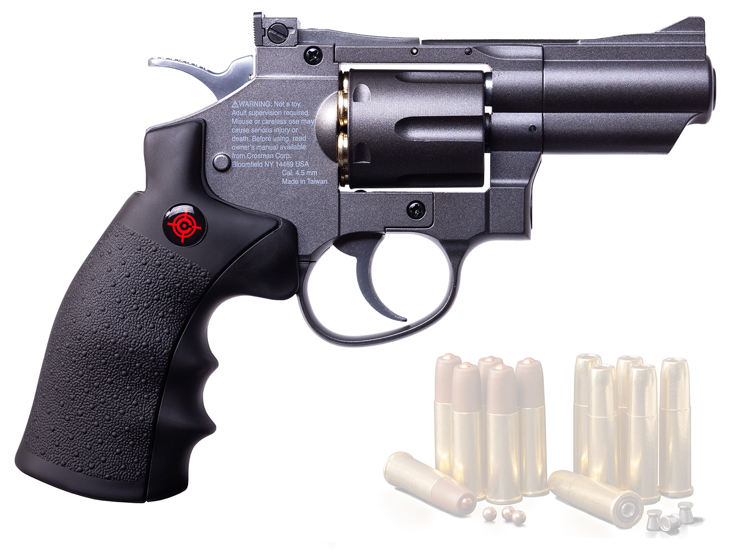 Crosman SNR357 SNR357 Air Pistol CO2 177 6rd BB Black Rubber Grips 1 Crosman SNR357 SNR357 Air Pistol CO2 177 6rd BB Black Rubber Grips