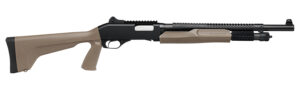 Home 15 Stevens 19468 320 Security 12 Gauge Pump 5+1 18.50" Matte Black Heat Shield Barrel, Picatinny Rail Receiver, Bottom Picatinny Rail, Tactical w/Pistol Grip Flat Dark Earth Synthetic Stock, Ambidextrous