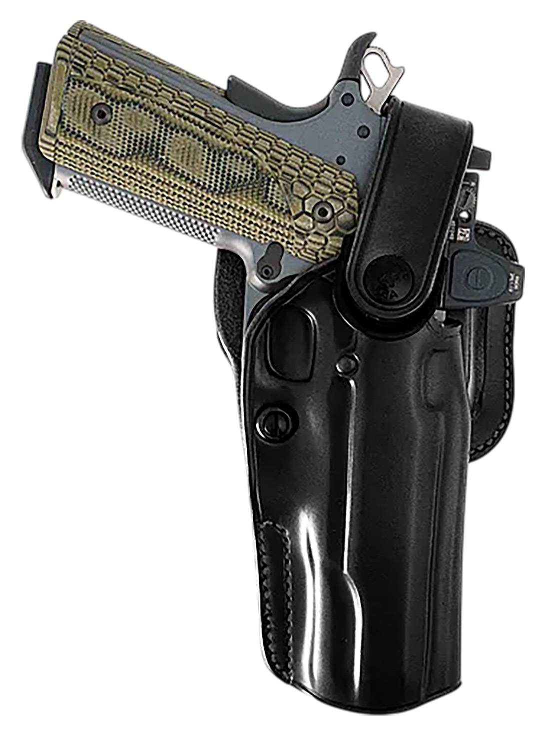 Galco APO224RB APO Strongside/Crossdraw OWB Black Steerhide Fits Glock 17 Gen1-5 Belt Holster Right Hand 1 Galco APO224RB APO Strongside/Crossdraw OWB Black Steerhide Fits Glock 17 Gen1-5 Belt Holster Right Hand