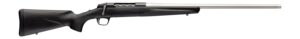 Browning 036115294 X-Bolt 2 Special LR Full Size 6.5 PRC 3+1 24" Matte Stainless Threaded Barrel, Matte Stainless Steel Drilled & Tapped Receiver, Black Adj Comb & LOP Synthetic Stock Right Hand