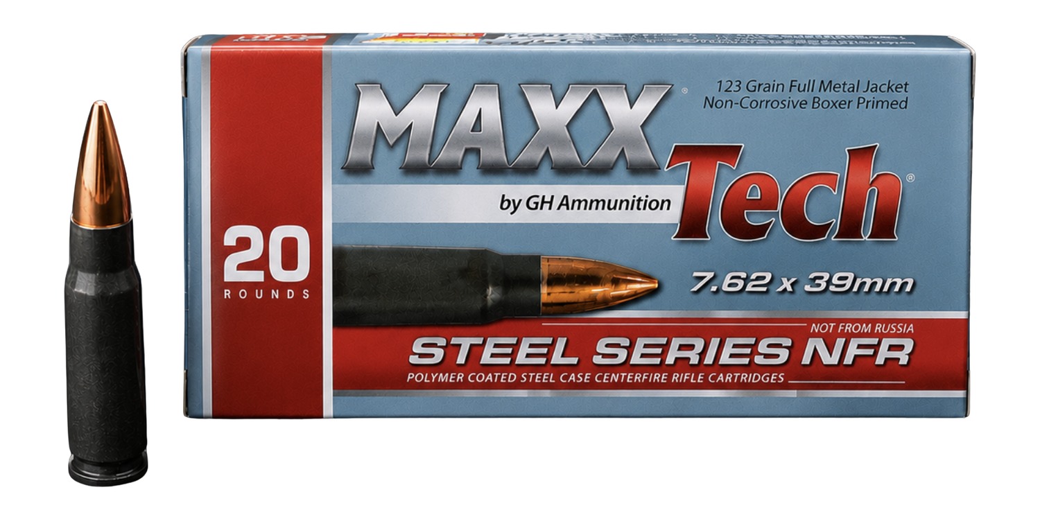 MAXXTECH PTGS762 762X39 123G FMJ STEEL 20/30 1 MAXXTECH PTGS762 762X39 123G FMJ STEEL 20/30