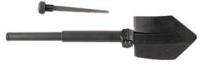 Glock ET17070 Entrenching Tool  Three Position Adjustment For Multiple Users, Surface Treated Black Polymer/Saw Inside Handle, Includes Nylon Storage Pouch