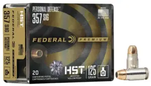 FEDERAL 357 MAG 154GR HST JHP PERSONAL DEFENSE 20 RD/BX 10 BX/CS