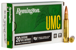 .30-06 Springfield Firearms and Ammunition 16 Remington Ammunition 23699 UMC 30-06Springfield 150gr Full Metal Jacket 20 Per Box/10 Case