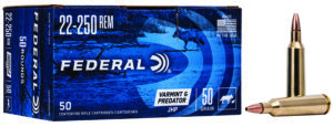Federal American Eagle 22-250 Remington 50 Grain Hollow Point Ammunition
