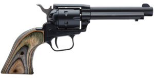 Heritage Mfg RR22MBS4 Rough Rider 22 LR 22 WMR 6 Shot 4.75" Black Satin Barrel, Cylinder & Frame, Camo Laminate Grips