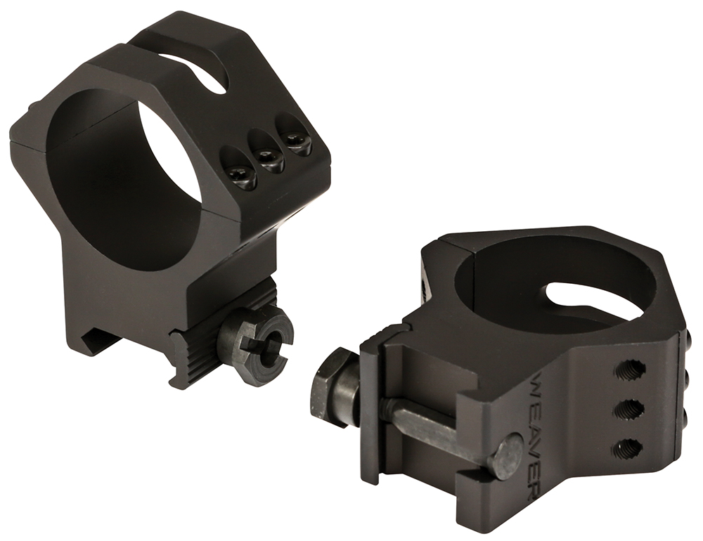Weaver Mounts 99684 Six-Hole Picatinny Rings Matte Black 34mm High 1 Weaver Mounts 99684 Six-Hole Picatinny Rings Matte Black 34mm High