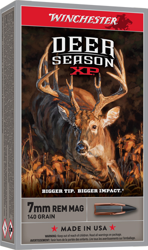 WINCHESTER DEER XP 7MM REM MAG - 140GR EXTREME PT 20RD 10BX/CS 1 WINCHESTER DEER XP 7MM REM MAG - 140GR EXTREME PT 20RD 10BX/CS